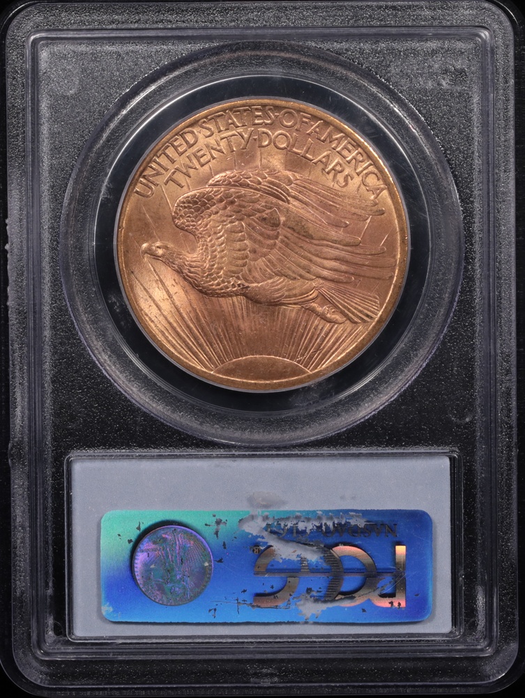 1907 $20 Saint-Gaudens Gold PCGS MS-65 Reverse in Holder 1907 $20 Saint-Gaudens Gold PCGS MS-65 Reverse in Holder