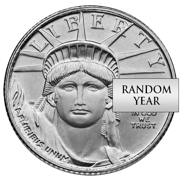 1997 1/10 oz Platinum American Eagle Obverse 1997 1/10 oz Platinum American Eagle Obverse