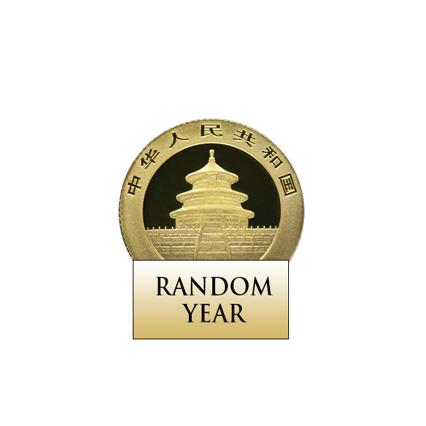 1/20 oz Gold Chinese Panda Obverse 1/20 oz Gold Chinese Panda Obverse