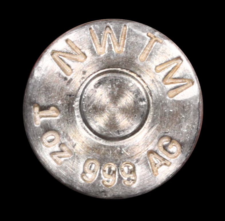 1-oz Silver Bullet 5.56 NATO Rifle Cartridge