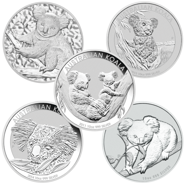 10 oz Silver Australian Koala Reverse 10 oz Silver Australian Koala Reverse