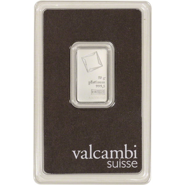 10-gram Valcambi Platinum Bar
