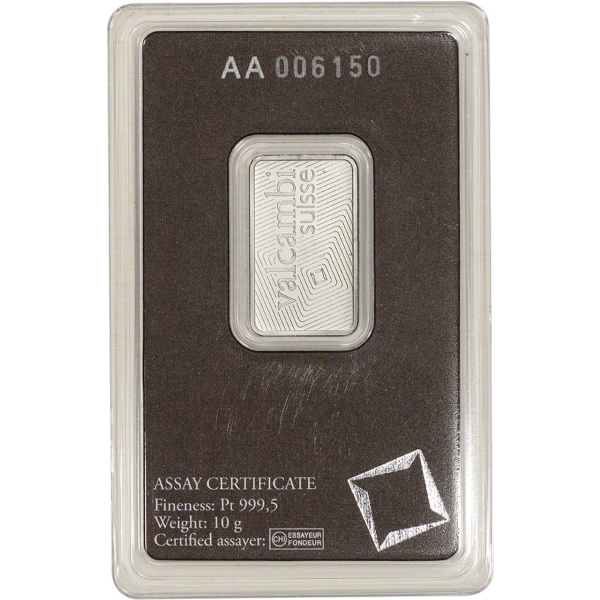10-gram Valcambi Platinum Bar