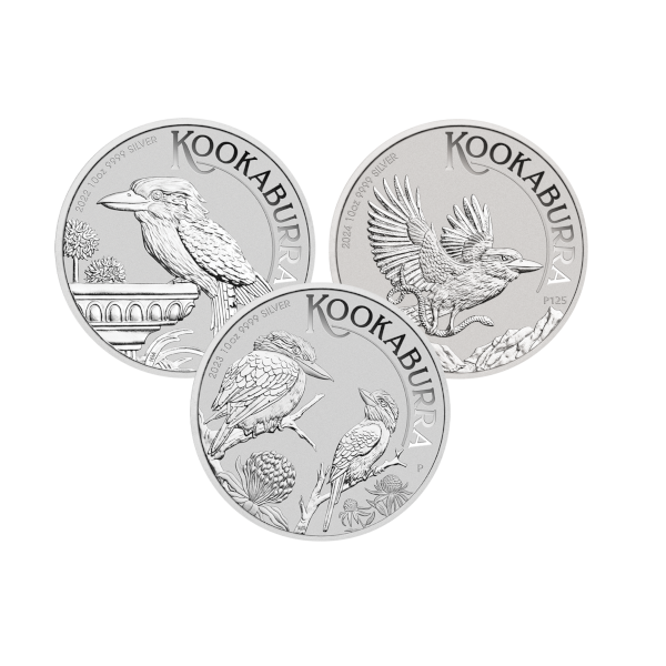 10 oz Silver Australian Kookaburra Reverse 10 oz Silver Australian Kookaburra Reverse