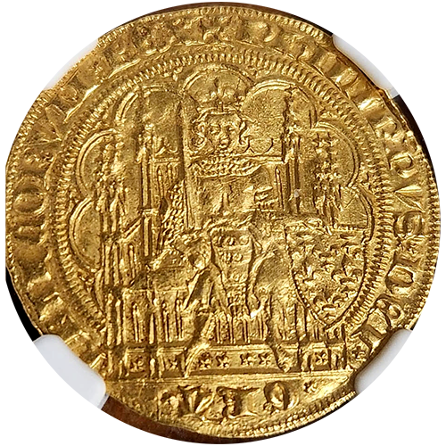 1328-50 | French Ecu' OR | FR-270 | Philippe VI | Obverse 1328-50 | French Ecu' OR | FR-270 | Philippe VI | Obverse