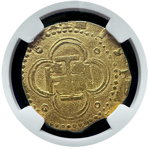 1556-98 Spain 4 Escudo NGC AU-58