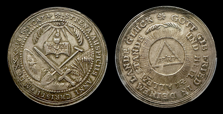 1644 | Saxony | Medal | PCGS MS-61 | Both Sides 1644 | Saxony | Medal | PCGS MS-61 | Both Sides