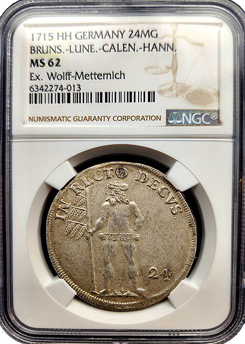 1715 Germany 24 Mariengroschen NGC MS-62