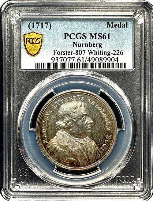 1717 Nurnberg Medal PCGS MS-61