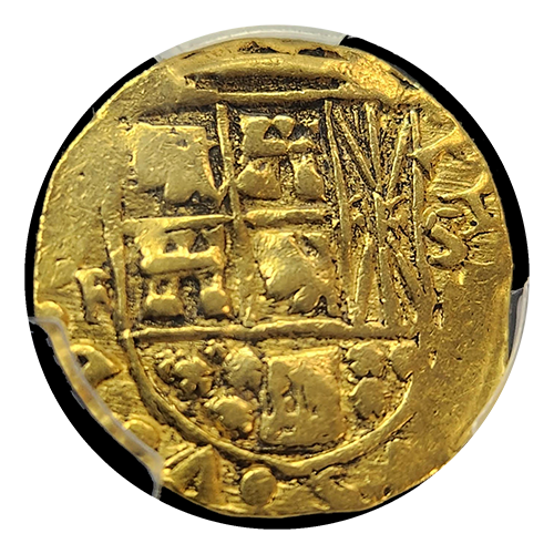 1743 Colombia 2 Escudo PCGS AU-50