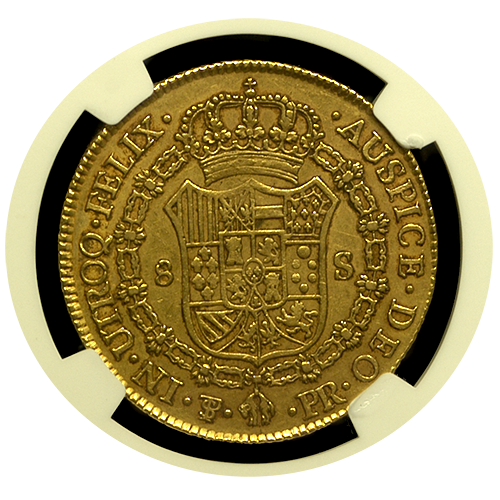 1791 Bolivia | 8 Escudo | Reverse 1791 Bolivia | 8 Escudo | Reverse