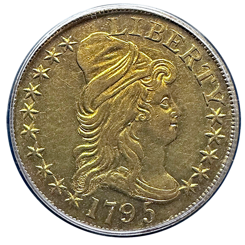 1795 $5 Liberty Gold Small Eagle PCGS AU-58 Obverse 1795 $5 Liberty Gold Small Eagle PCGS AU-58 Obverse