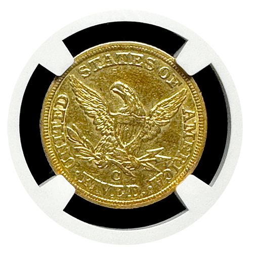 1847-C | $5 Liberty Gold | NGC | XF45 | Reverse 1847-C | $5 Liberty Gold | NGC | XF45 | Reverse