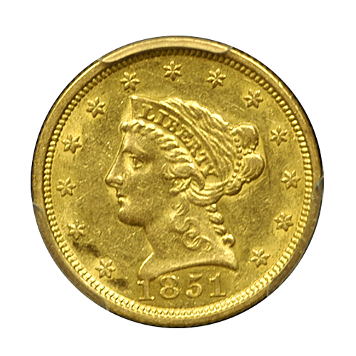 1851 $5 Liberty Gold from SS Central America PCGS AU-55 1851 $5 Liberty Gold from SS Central America PCGS AU-55