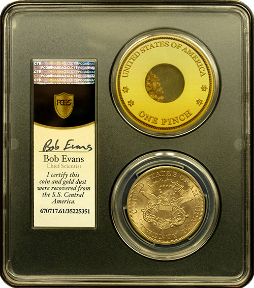 1857-S $20 Liberty Gold SS Central America PCGS MS-61 1857-S $20 Liberty Gold SS Central America PCGS MS-61