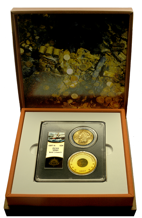 1857-S $20 Liberty PCGS MS-61 - Ship of Gold 1857-S $20 Liberty PCGS MS-61 - Ship of Gold