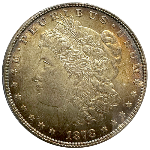 1878-7TF | Morgan Silver Dollar | PCGS MS-64 + | Obverse 1878-7TF | Morgan Silver Dollar | PCGS MS-64 + | Obverse