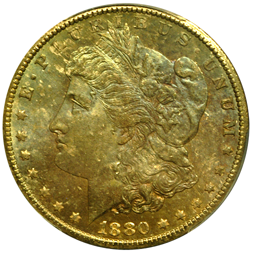 1880-CC Morgan Silver Dollar PCGS MS-63