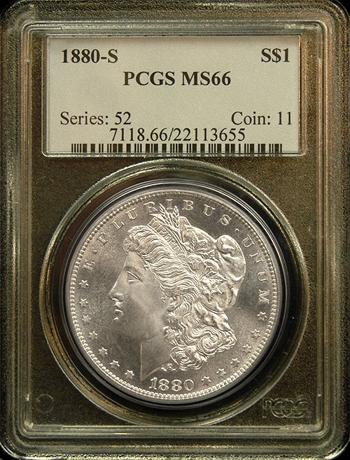 Morgan Silver Dollars | NGC/PCGS | MS-66 | In Holder
