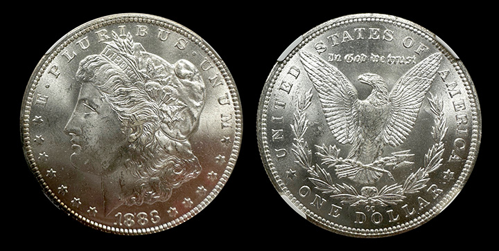 1883-CC | Morgan Silver Dollar | NGC MS-65 | Both Sides 1883-CC | Morgan Silver Dollar | NGC MS-65 | Both Sides