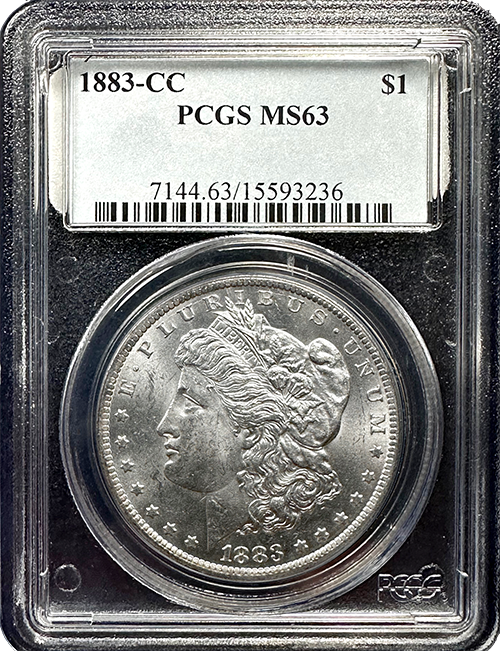 1883-CC Morgan Silver Dollar PCGS or NGC MS-63
