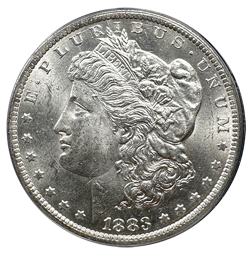 1883-CC | Morgan Silver Dollar | PCGS MS-63 | Obverse 1883-CC | Morgan Silver Dollar | PCGS MS-63 | Obverse