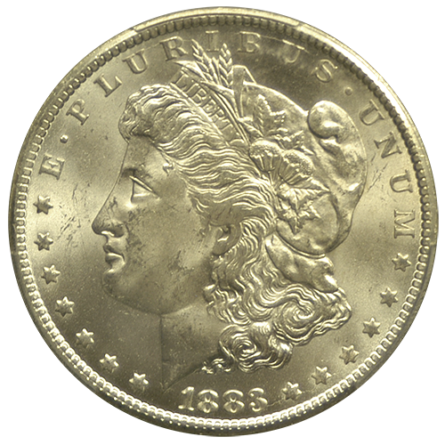 1883-CC Morgan Silver Dollar PCGS/NGC MS-64