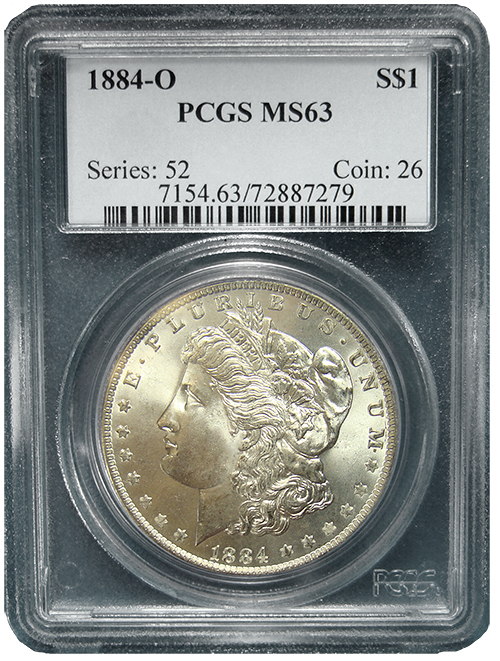 Morgan Silver Dollars NGC/PCGS MS-63 Quality