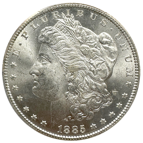 1885-CC Morgan Silver Dollar PCGS/NGC MS-65 1885-CC Morgan Silver Dollar PCGS/NGC MS-65