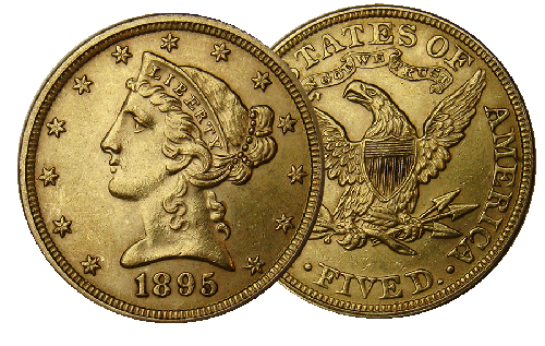 $5 Liberty Gold About Uncirculated Quality