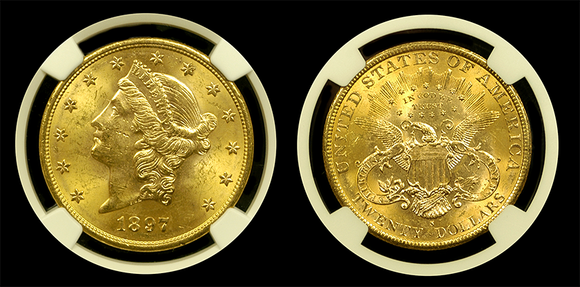 1897 S | $20 Liberty Gold | MS 63 | Both Sides 1897 S | $20 Liberty Gold | MS 63 | Both Sides