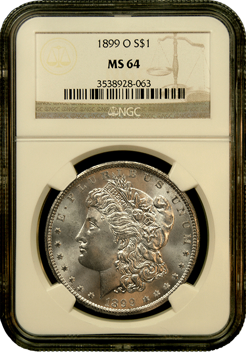 Morgan Silver Dollars NGC MS-64 - In Holder Morgan Silver Dollars NGC MS-64 - In Holder