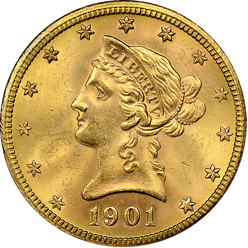 $10 Liberty Gold MS-62 Quality