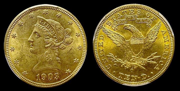 1903-O | 10 Liberty | PCGS | MS-64 | Both Sides 1903-O | 10 Liberty | PCGS | MS-64 | Both Sides