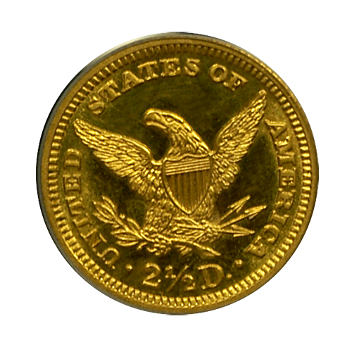 1906 $2.5 Gold Liberty PCGS - PR 62 Quality - Reverse 1906 $2.5 Gold Liberty PCGS - PR 62 Quality - Reverse