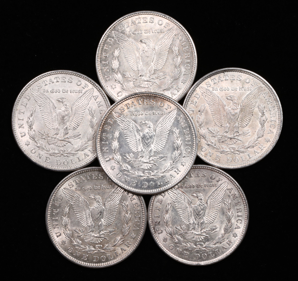 1921 Morgan Silver Dollars Brilliant Uncirculated