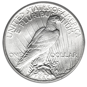 Peace Silver Dollars Brilliant Uncirculated