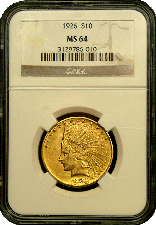 $10 Indian Gold MS-64 Quality