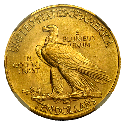 $10 Indian Gold Coin NGC/PCGS MS-64 - Reverse $10 Indian Gold Coin NGC/PCGS MS-64 - Reverse