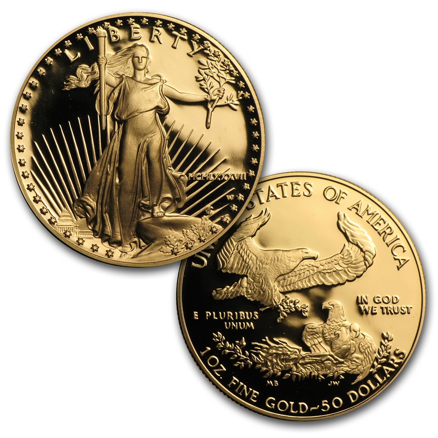 1987 American Gold Eagle 2-Coin Proof Set
