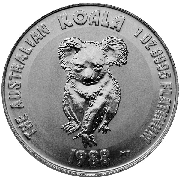 1-oz Platinum Australian Koala (Random Year)