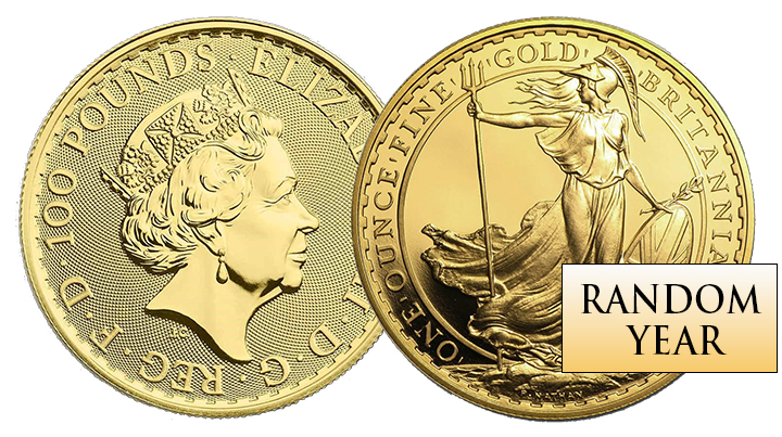 1-oz British Gold Britannia (Random Year)