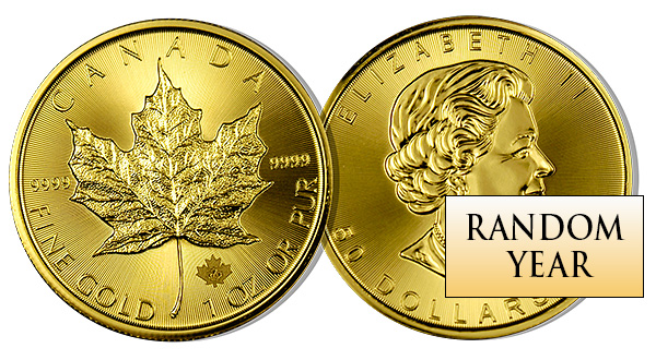 1-oz Canadian Gold Maple Leaf (Random Year) 1-oz Canadian Gold Maple Leaf (Random Year)
