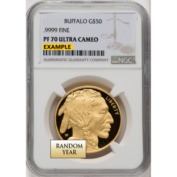 $50 Gold American Buffalo NGC PF-70 Ultra Cameo Reverse in Holder $50 Gold American Buffalo NGC PF-70 Ultra Cameo Reverse in Holder