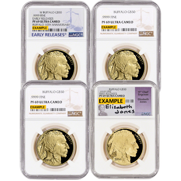 1-oz American Gold Buffalo NGC PF-69 Ultra Cameo Obverse in Holder 1-oz American Gold Buffalo NGC PF-69 Ultra Cameo Obverse in Holder