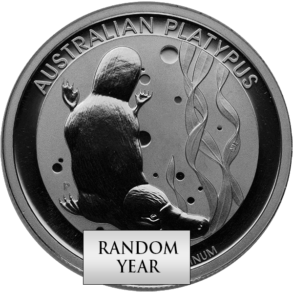 1 oz Platinum Australian Platypus Reverse 1 oz Platinum Australian Platypus Reverse