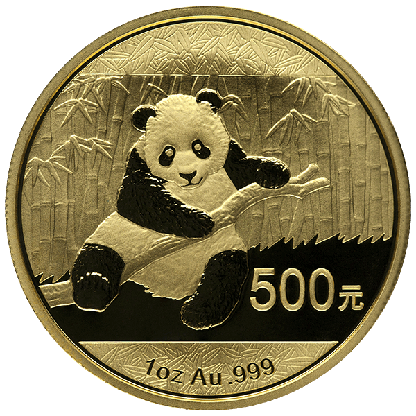 1 oz Gold Chinese Panda (In Original Mint Plastic) Obverse 1 oz Gold Chinese Panda (In Original Mint Plastic) Obverse