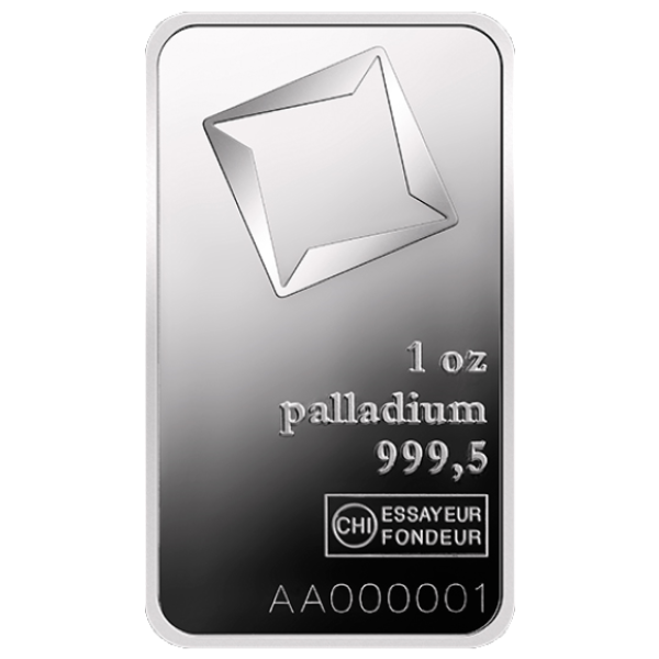 1-oz Valcambi Palladium Bar