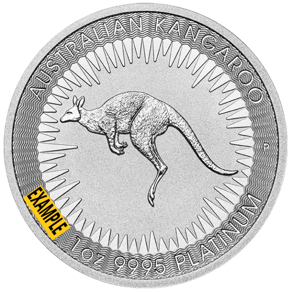 1-oz Platinum Australian Kangaroo (Random Year)