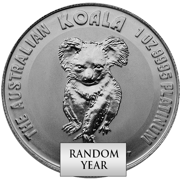 1 oz Platinum Australian Koala Reverse 1 oz Platinum Australian Koala Reverse